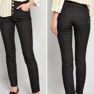 ModCloth Karaoke Seamstress Black High Rise Skinny Jean